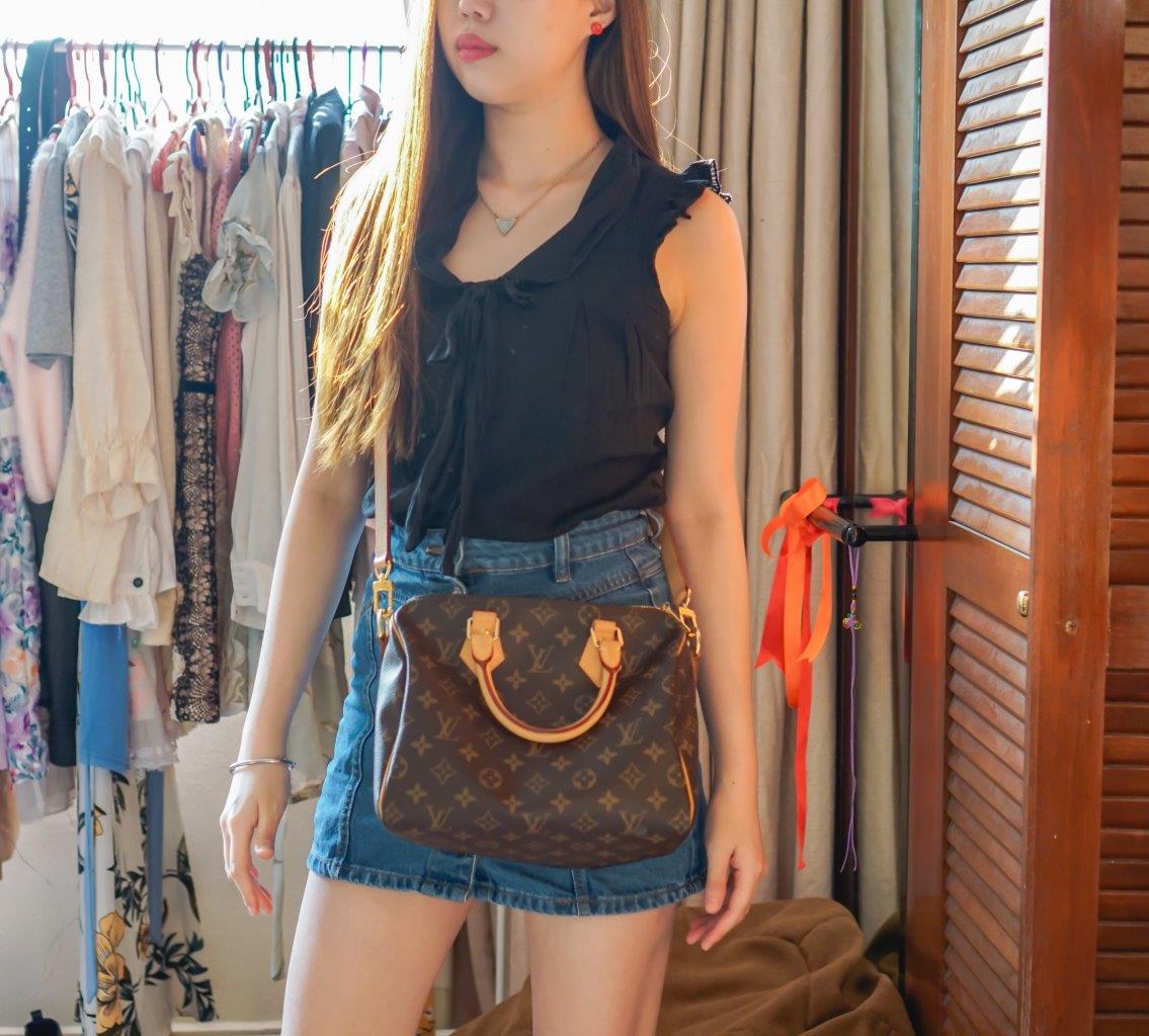 Louis Vuitton Monogram Jacquard Denim Bleu Speedy Bandouliere 25 Review!