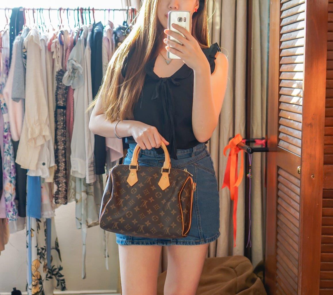 Louis Vuitton Speedy B 35 Outfit